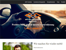 Tablet Screenshot of mpu-beratungsstellen-mannheim.de